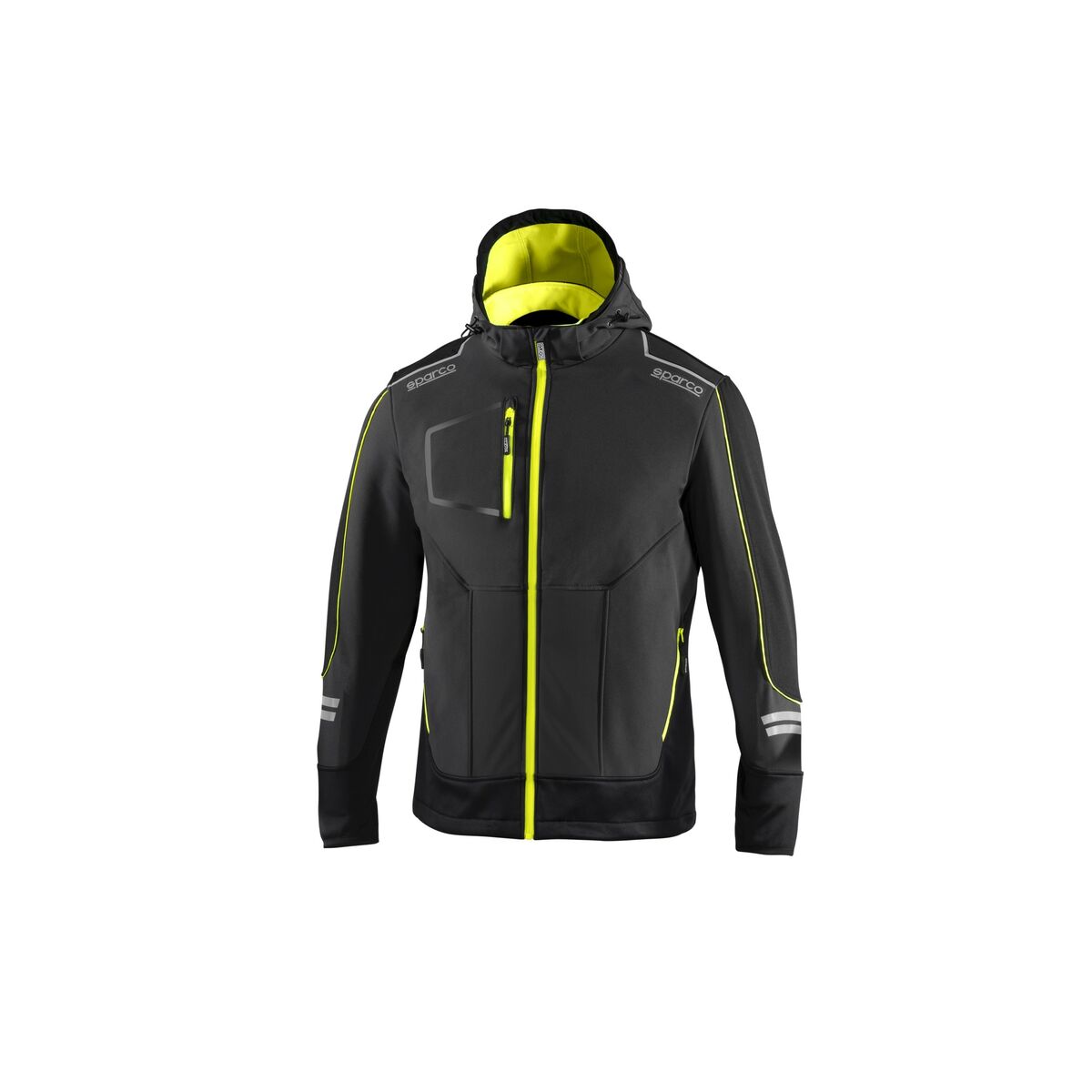 Heren Sportjas Sparco Tech TW Geel Grijs